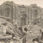 terremoto Avezzano piazza San Bartolomeo con la cattedrale