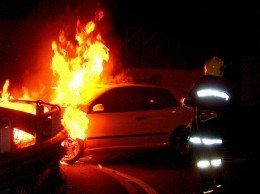 incendio auto macchina rogo fuoco