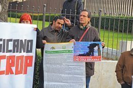 manifestazione contro la centrale powercrop davanti alla regione all'Aquila (5)