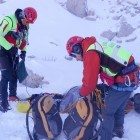 Operazione di recupero della salma da parte del soccorso alpino2