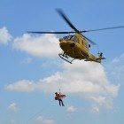 recupero del soccorso alpino elicottero