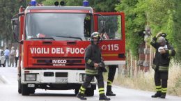 vigili del fuoco fuga di gas