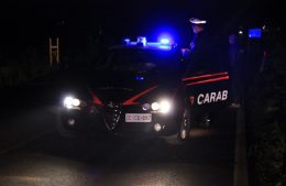 carabinieri, gazzella sul luogo dell'incidente, notte