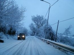 maltempo, torna la neve nelle strade della Marsica (5)