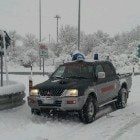 neve e maltempo nella Marsica controlli polizia provinciale a Pescina