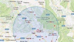 scossa tra lazio e abruzzo