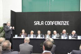 Presentazione della fiera con Castiglione (a sinistra) e Mario Del Corvo (a destra)