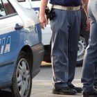 polizia sul luogo dell'intervento con la volante