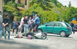 Incidente moto rilievi carabinieri (1)