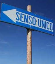 senso unico strada via