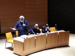 Sforza durante l'intervento