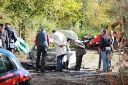 Cadavere carbonizzato nell'auto a Tufo di Carsoli (2)