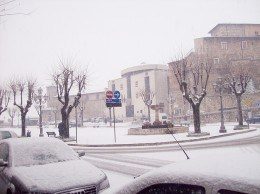 maltempo, neve anche a Celano (1)
