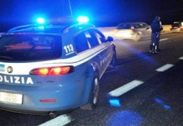 autostrada polizia notte