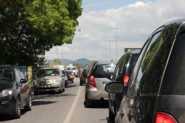 traffico in tilt sulla tiburtina