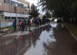 Liceo Artistico, scuola allagata