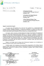 Lettera regione Gal