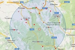 Scossa tra Avezzano e Sulmona
