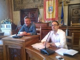 Armando Floris con il sindaco Gianni Di Pangrazio