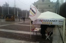Occupazione suolo pubblico Movimento cinque stelle  m5s di Avezzano