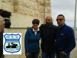 Checco Zalone con Annarita Lanotte e Agostino Mastrorocco rappresentanti del giro