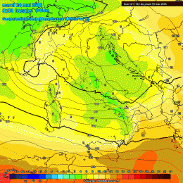 Ingresso delle correnti da nord-ovest, nella notte tra Lunedì 21 e Martedì 22, i valori scenderanno fin sui 4°c, con la possibilità di qualche nevicata oltre i 1700m