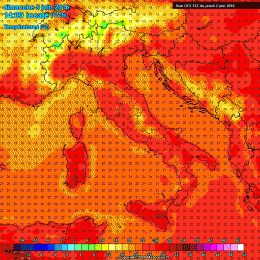 Temperature previste per Domenica: valori massimi intorno ai 20°c ad Avezzano