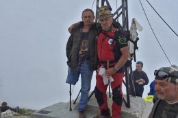 Tonino Di Palma, presidente del Cai di Avezzano con Costantino Pace