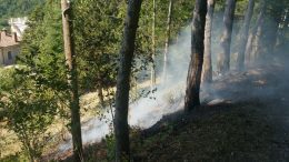 Incendio bosco Castellafiume