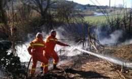 incendio volontai spegnimento fuoco