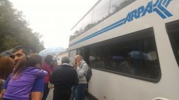 Protesta autobus tua Arpa guasto pendolari