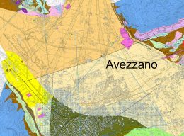 Carta delle Microzone omogenee in prospettiva sismica di Avezzano