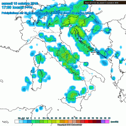 Nel modello GFS si nota la perturbazione che apporterà diffuso maltempo su tutto l'Abruzzo, piogge tra moderati e forti su tutta l'area Marsicana, in un contesto mite
