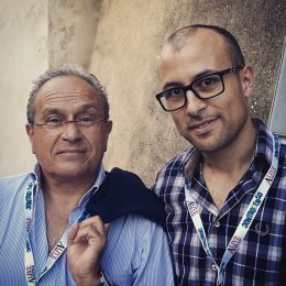 Paolo Di Giannantonio, storico conduttore del TG1, nonché nipote dell’Onorevole Proia e Francesco Proia durante il festival Controsenso 2016