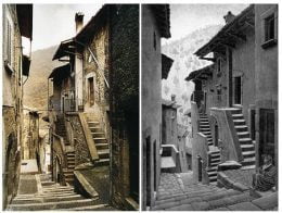 Confronto tra la Scanno attuale e quella di Mautits Escher