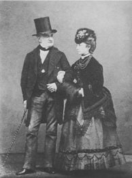 Alessandro Torlonia e sua figlia Anna Maria nel 1876 (archivio Roma Sparita - fotografo Antonio D'Alessandri)