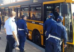 Polizia sul bus