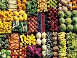 cassette di frutta e verdura