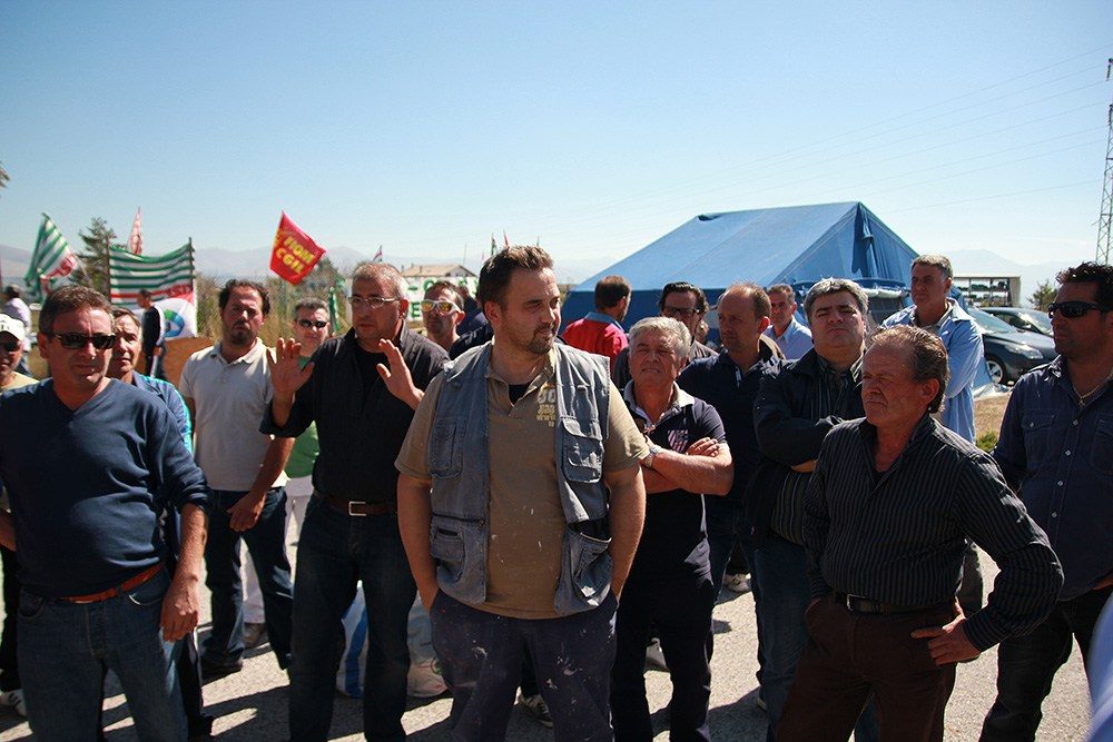 Ex Maccaferri Pittini, lavoratori in protesta con  i sindacati (12)