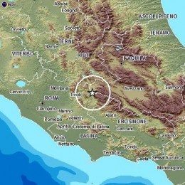 scossa sismica tra la Marsica e Roma
