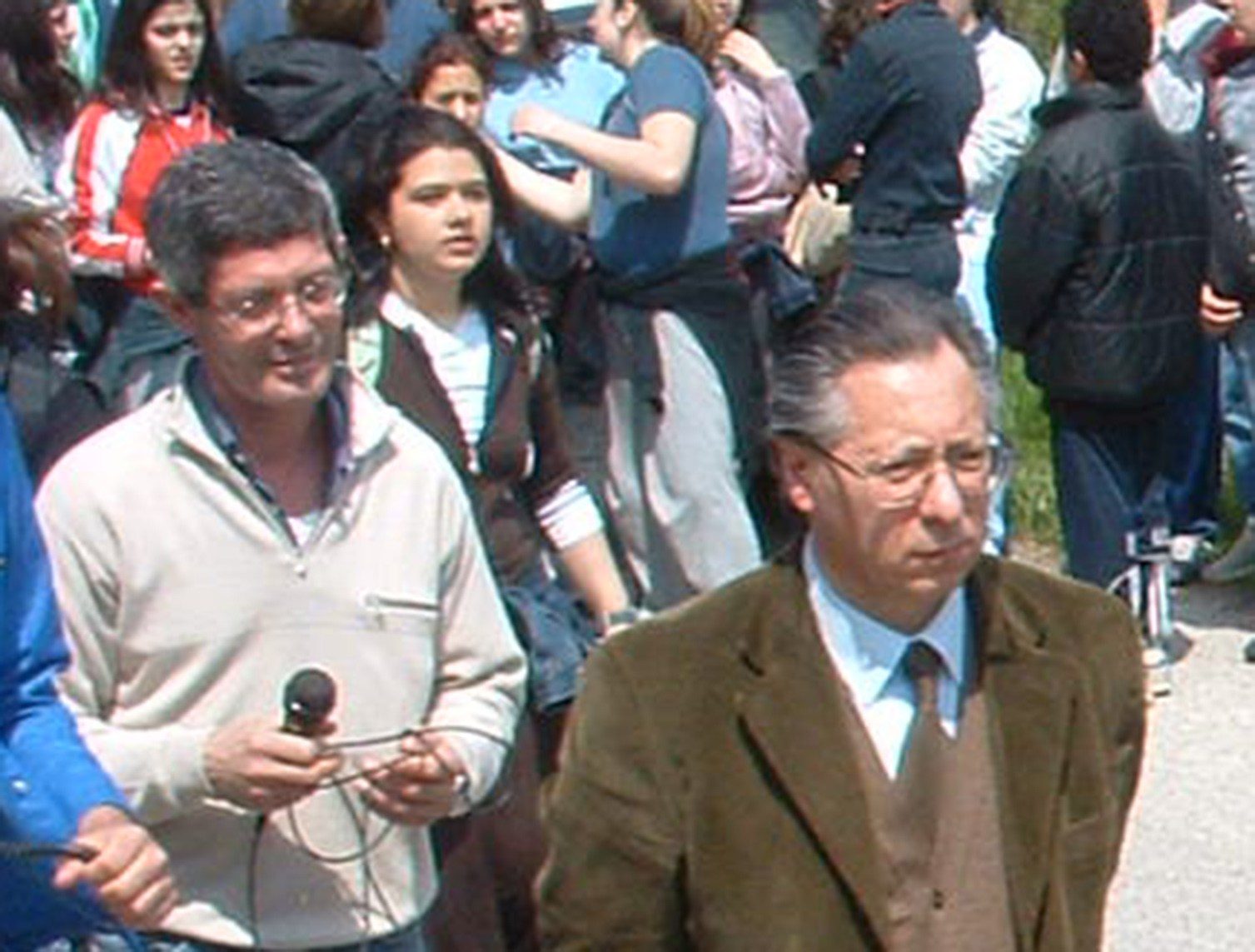 Di CIntio insieme al preside Amicucci durante una manifestazione scolastica (2)