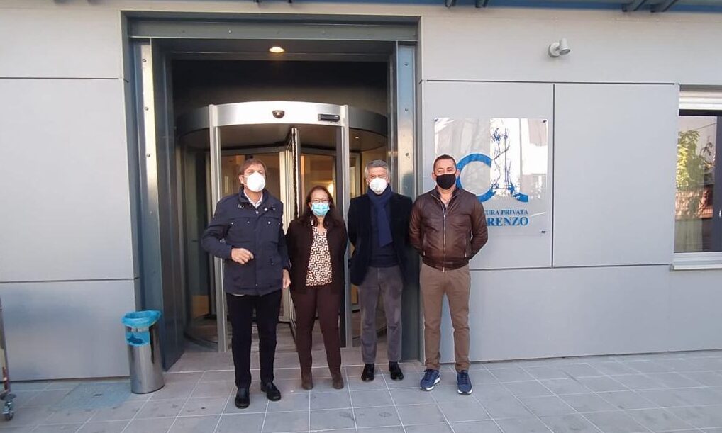 Inaugurato e benedetto dal vescovo il nuovo ingresso della casa di cura